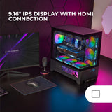 ATX Semi-tower Box Mars Gaming MCLCDX Black-8