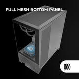 ATX Semi-tower Box Mars Gaming MCLCDX Black-6