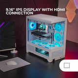 ATX Semi-tower Box Mars Gaming MCLCDXW White-8