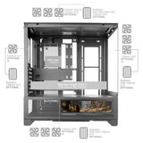 ATX Semi-tower Box Mars Gaming MCLCDXW White-4