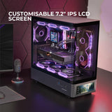 ATX Semi-tower Box Mars Gaming MCLCDPRO Black-2