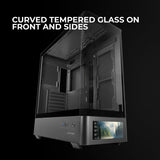 ATX Semi-tower Box Mars Gaming MCLCDPRO Black-1