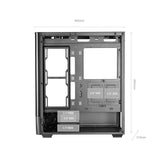 ATX Semi-tower Box Mars Gaming MCLCDPRO Black-9