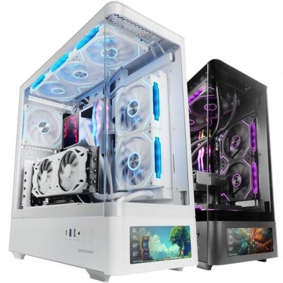 ATX Semi-tower Box Mars Gaming MCLCDPROW White-0