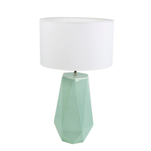 Desk lamp Romimex Turquoise Ceramic Percale 35 x 67 x 35 cm-0