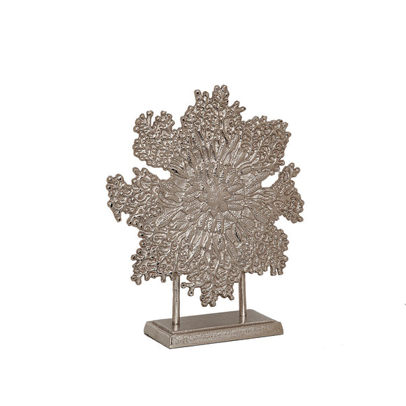 Decorative Figure Romimex Silver Aluminium 42 x 49 x 13 cm-0