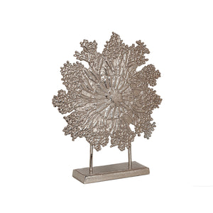 Decorative Figure Romimex Silver Aluminium 53 x 62 x 13 cm-0