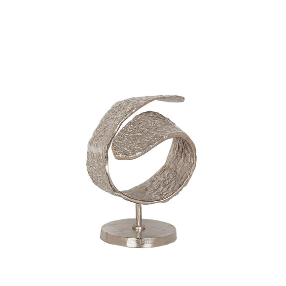 Decorative Figure Romimex Silver Aluminium 24 x 32 x 24 cm-0