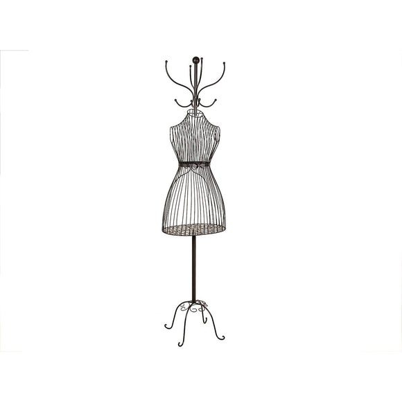 Hat stand Romimex Black Metal Mannequin 40 x 173 x 40 cm-0