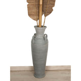 Floor vase Alexandra House Living Grey Terracotta 33 x 100 x 33 cm With handles-1