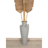 Floor vase Alexandra House Living Grey Terracotta 30 x 80 x 30 cm With handles-1
