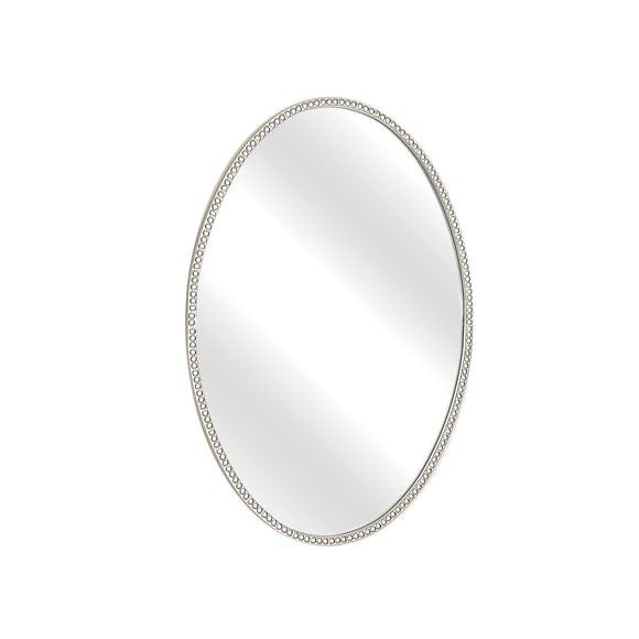 Wall mirror Romimex Silver Metal 56 x 82 x 3 cm Oval-0