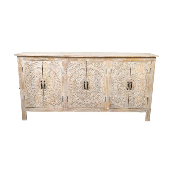 Sideboard Romimex Natural Mango wood 170 x 85 x 40 cm-0