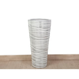 Floor vase Alexandra House Living White Ceramic 30 x 70 x 30 cm-1