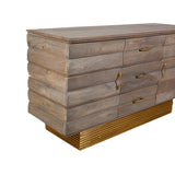 Chest of drawers Romimex Grey Wood 47 x 77 x 141 cm-1