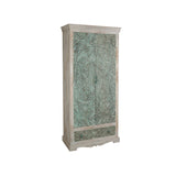 Cupboard Romimex Green Natural Mango wood 40 x 180 x 85 cm-3