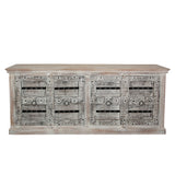 Sideboard Romimex White Mango wood 222 x 96 x 50 cm-0