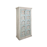 Cupboard Romimex Beige Mango wood 90 x 180 x 40 cm-5