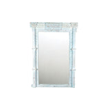 Wall mirror Romimex Beige Teak 143 x 195 x 27 cm-2