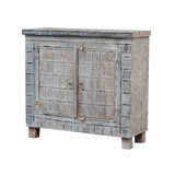 Chest Romimex White Natural Mango wood 45 x 110 x 120 cm-0