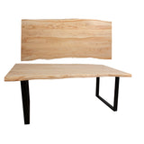 Side table Romimex Brown Black Acacia 90 x 77 x 200 cm-3