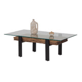 Centre Table Romimex Brown Black 70 x 45 x 130 cm-7