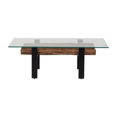 Centre Table Romimex Brown Black 70 x 45 x 130 cm-6