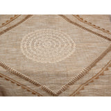 Blanket Romimex Beige Embroidery 125 x 150 x 150 cm-1