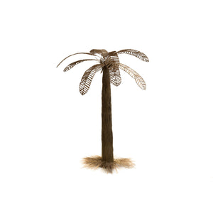 Sculpture Romimex Natural Vegetable fibre 120 x 200 x 120 cm Palm tree-0