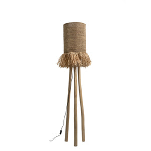 Floor Lamp Romimex Natural 30 x 160 x 30 cm-0