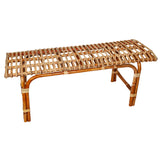 Bench Romimex Natural Rattan 110 x 50 x 40 cm-2