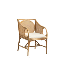 Armchair Romimex Natural Rattan 53 x 86 x 63 cm-0