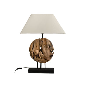 Desk lamp Romimex Natural Teak 30 x 45 x 15 cm-0