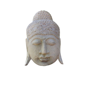 Wall Decoration Romimex Beige Buddha 30 x 50 x 10 cm-0