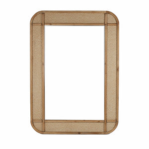 Wall mirror Romimex Natural Wood 81 x 112 x 3 cm-0