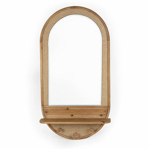 Wall mirror Romimex Natural Wood 60 x 120 x 13 cm-0