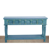 Console Romimex Blue Mango wood 130 x 76 x 35 cm-1