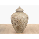 Floor vase Alexandra House Living Beige Ceramic 65 x 100 x 65 cm-1