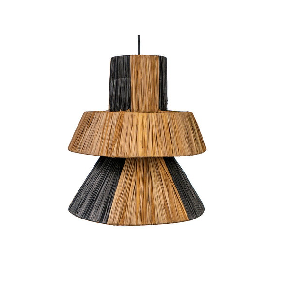 Ceiling Light Romimex Black Natural E27 220-240 V-0