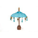 Decorative umbrella Romimex Turquoise 35 x 60 x 35 cm-0