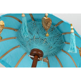 Decorative umbrella Romimex Turquoise 35 x 60 x 35 cm-1