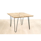 Side table Romimex Natural Teak 60 x 45 x 60 cm-2