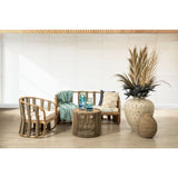 Side table Romimex Brown Rattan 60 x 50 x 60 cm-1