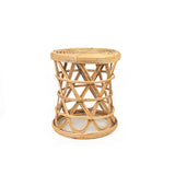 Side table Romimex Natural Rattan 35 x 40 x 35 cm-0