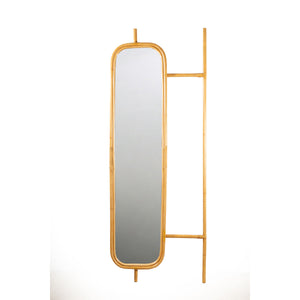Mirror with Mounting Bracket Romimex Natural Rattan 4 x 170 x 70 cm-0