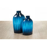 Floor vase Alexandra House Living Turquoise Ceramic 60 x 100 x 32 cm-1