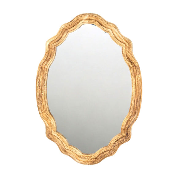 Wall mirror Romimex Natural Wood 61 x 86 x 3 cm-0