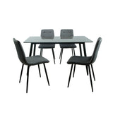 Table set with chairs Romimex 5 Pieces-13