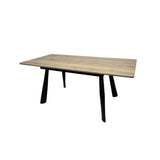 Expandable table Romimex Brown Metal MDF Wood 90 x 76 x 90 cm-5