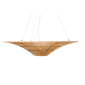 Ceiling Light Romimex Natural Jute Iron 115 x 22 x 115 cm-0